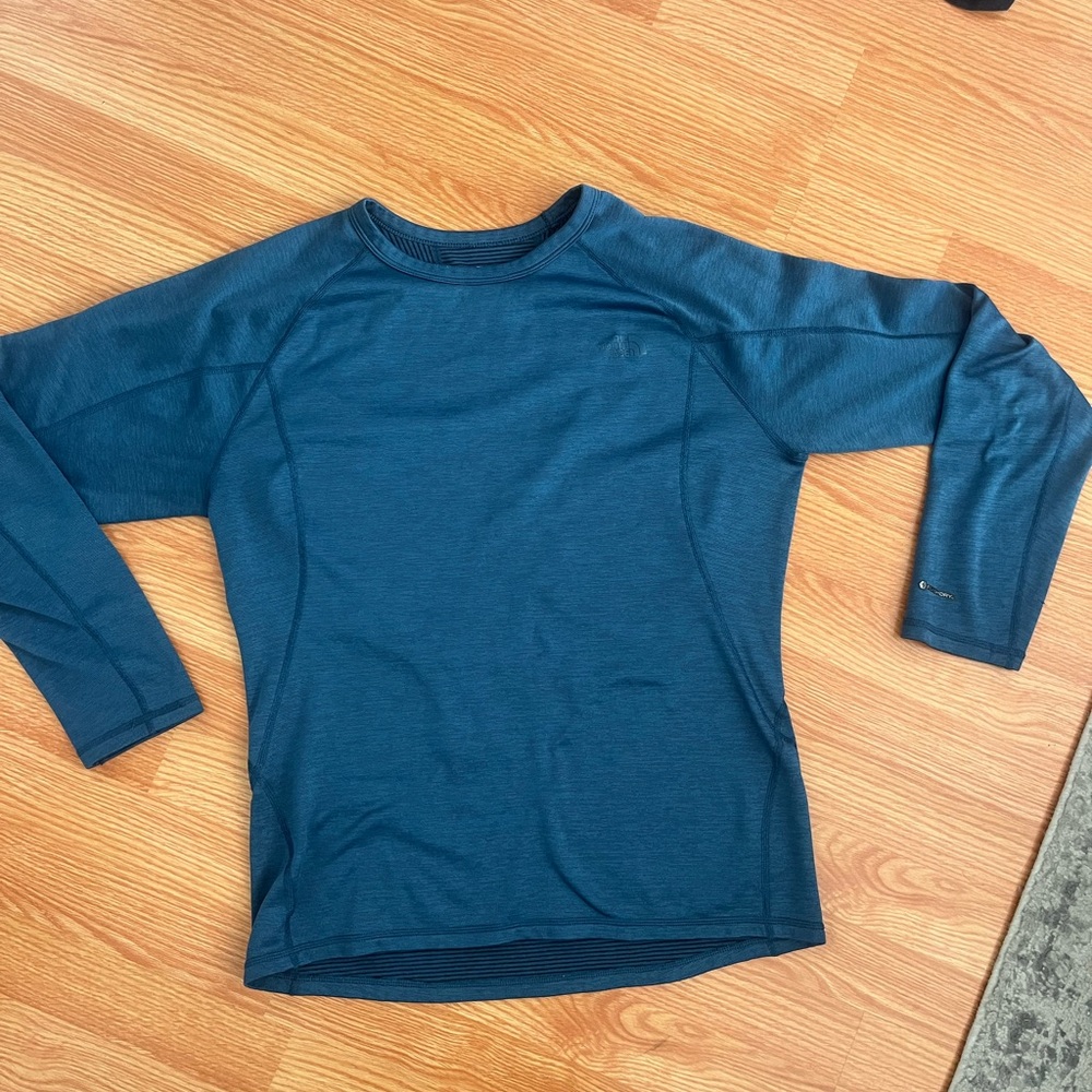 Fleece lined north face shirt